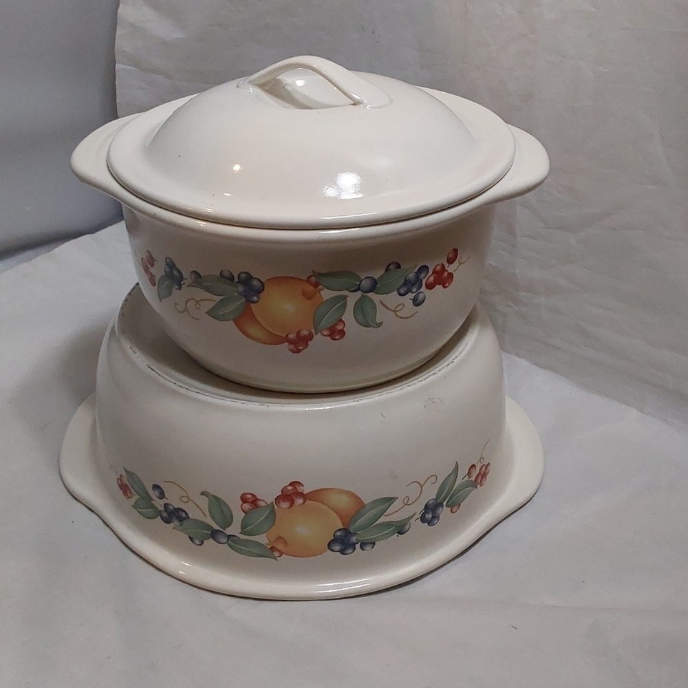 Corelle CORDINATES VINTAGE 2 STONEWARE‎ POT